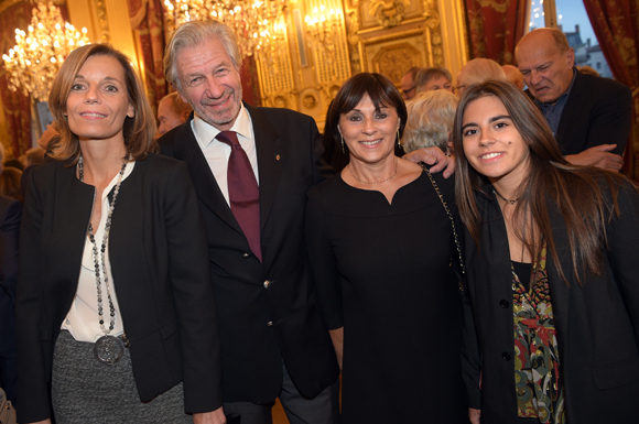 18. Claude Polidori (président des Halles de Lyon), son épouse Barbara, Dominique Brumm et Carla Gazil