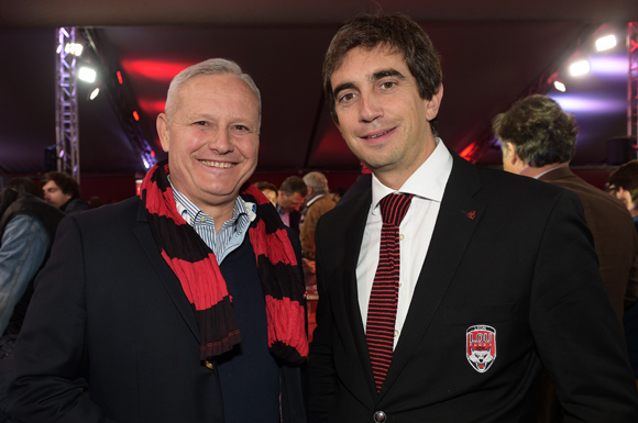 21. Le général Pierre Chavancy, gouverneur militaire de Lyon et Yann Roubert, président du LOU Rugby 