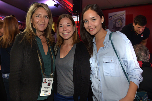 22. Catherine Arbaud (LOU Rugby), Delphine Lemarié et Erlys Leon (Boccard)