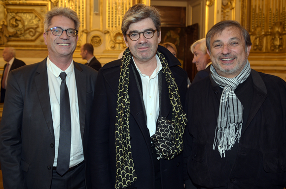 24. Pierre Budimir, attaché de presse du maire, Dominique Delorme (Nuits de Fourvière) et Thierry Todori (Halle Tony Garnier) 