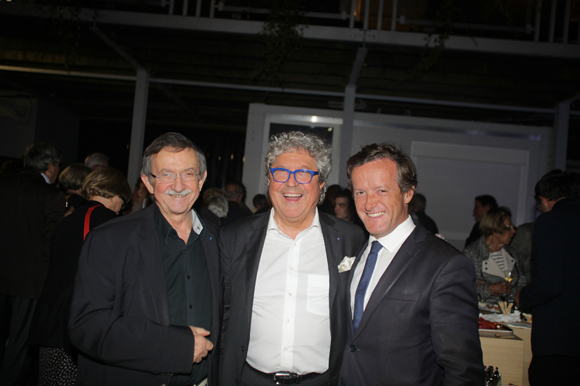 28. Yvon Deschamps, Roland Bernard (Axotel) et Thomas Rudigoz, maire du 5ème