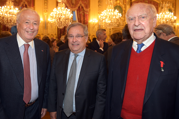 28. Alain Mérieux, Emmanuel Imberton, président de la CCI de Lyon et Bernard Sonnier