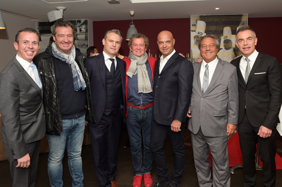 3. Thibaut Gaudin (L’Ouest), Olivier Grégoire (Magazine des Halles), Paul-Maurice Morel, le soyeux André-Claude Canova, Jérôme Bocuse, François Turcas, président de la CGPME Rhône-Alpes et Marco Chopin (Comptoir de l'Est)