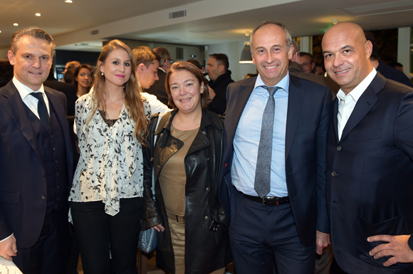 31. Paul-Maurice Morel, Laurie Gourlin (Groupe Paul Bocuse), Karine Mazen (Société Générale), Gilles Bourquin (Banque Populaire) et Jérôme Bocuse