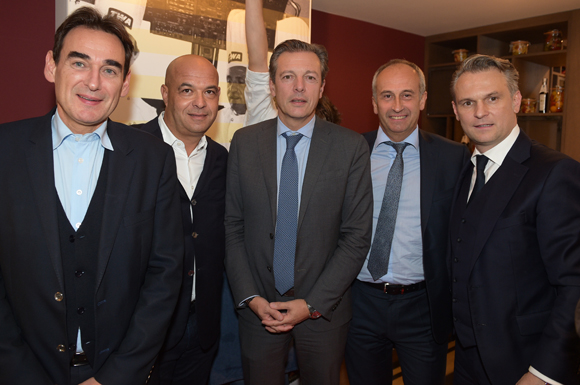 36. Frédéric Panigot, Gilles Bourquin (Banque Populaire), Jérôme Bocuse, Pascal Blache, maire du 6ème et Paul-Maurice Morel