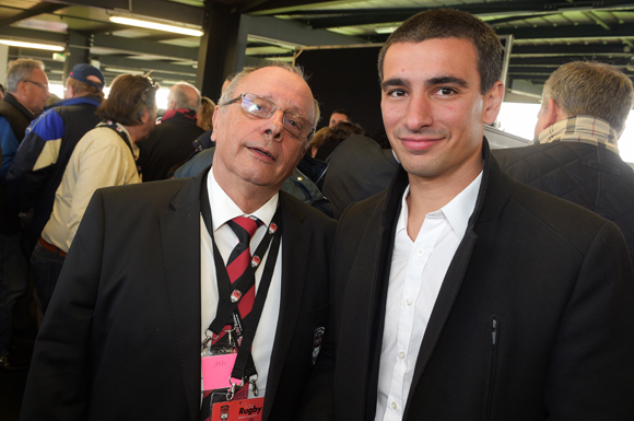 40. Léandre Borbon (LOU Rugby) et Yann Cucherat, adjoint aux sports
