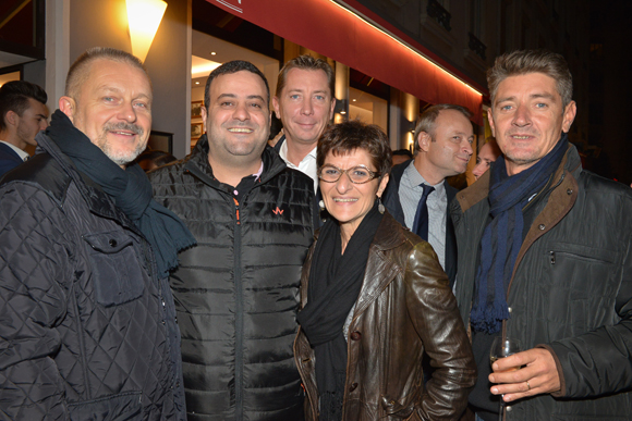 6. Philippe Chouquet et son épouse Audrey (L’Argot), Marwan (Cousins Cousines), Jean-Pierre Cabu-sel (Le Boudoir), Damien Gouy-Perret (directeur de cabinet du maire du 6ème) et Marco (Lyon People)