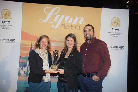 2. Nathalie Rivoire, Aurélie Derderian (Lyon City Tour), son époux Alexandre (IDVERDE)