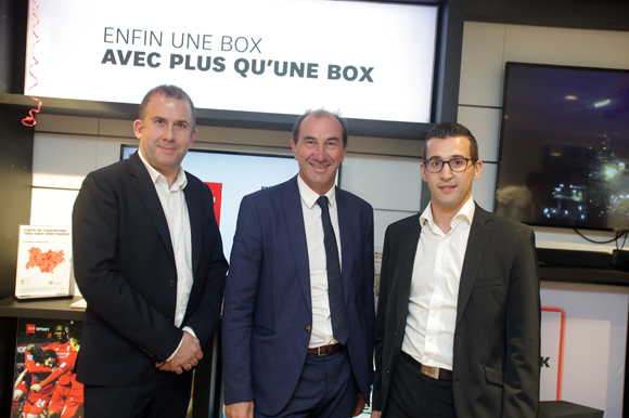 2. Jean-Pierre Cristofari (Fibretel), Cyrille-Frantz Honegger (SFR) et Damien Portela (Fibretel) 