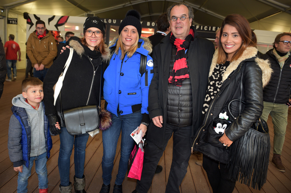 26. Lenny et sa maman Marie-Hélène Puricelli, Julie Mignoni, Christian Laroche et Cindy Michalak