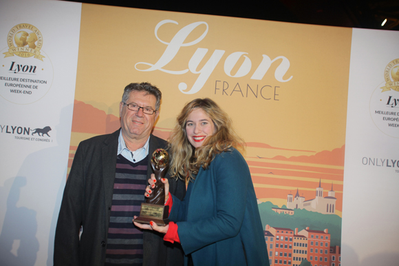 3. Jean-Paul Berne (sauvegarde et développement des entreprises), sa fille Céline (Kiosque In Lyon)