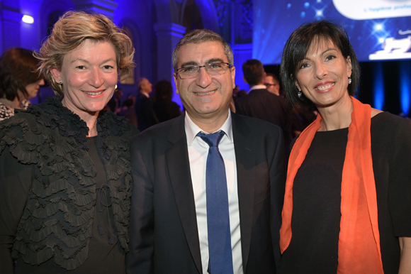 33. Sylvie Caudrillier, directrice régionale d’Air France, Christian Missirian (EDF) et Irène Grousson-Denis (Air France)