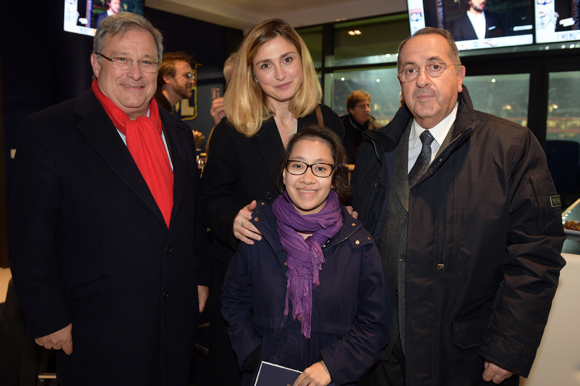 33. Emmanuel Imberton, président de la CCI de Lyon, Julie Gayet, Anne-Flora et son père Michel Delpuech, Préfet du Rhône