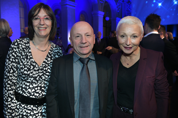 34. Marie-Stéphane Courcier (Inter Beaujolais), Jean-Claude Lassalle (Le Progrès) et Marie-José Gherardi (Le Progrès)