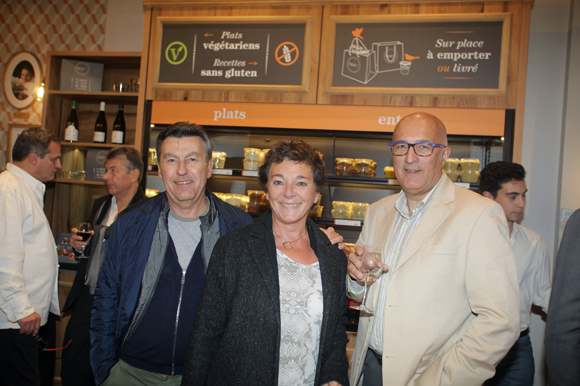 34. Jean-Michel Goujon, son épouse Françoise et Jean-Marc Prot (Laboratoire Les 3 Chênes)