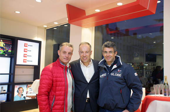 4. Pascal Martin (Sesam), François (SFR) et le chef Philippe Gauvreau (Brasserie Halles 9) 