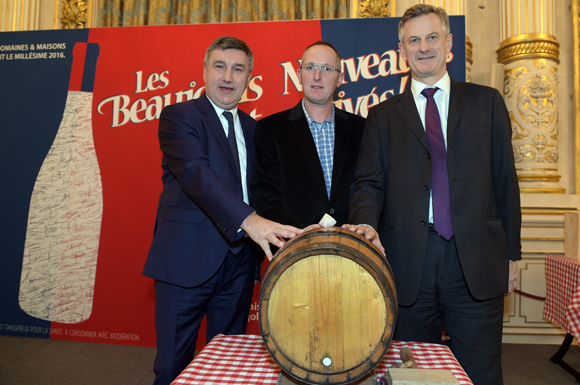 9. Christophe Guilloteau, président du Département du Rhône, David Ratignier, vice-président d’inter Beaujolais et Pierre Fanneau, PDG du Progrès