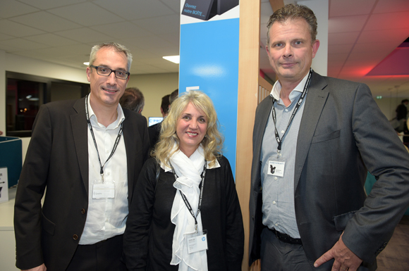9. Laurent Blazy (Quadria), Valérie Barry Lévêque (HP) et Christian Delanoe (Hewlett Packard entreprise)