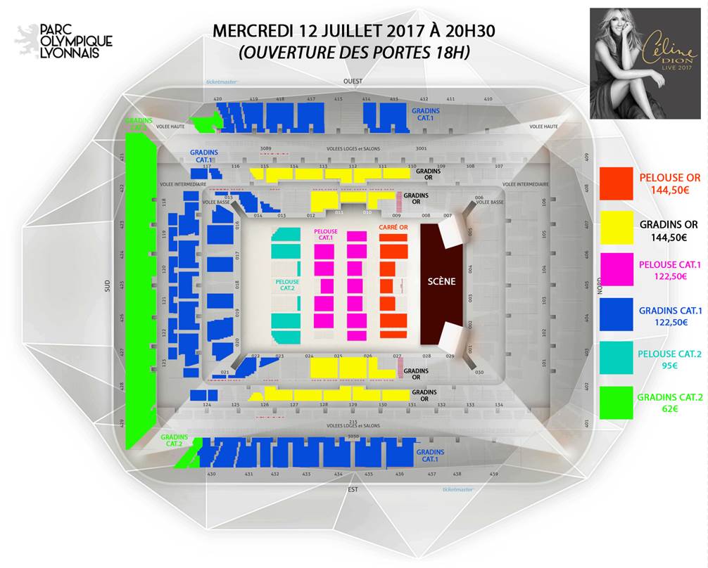 PLAN CELINE DION PARC OL Lyon People Lyonpeople PLAN CELINE DION PARC OL Lyon People Lyonpeople