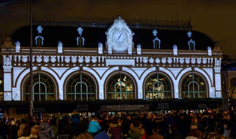 150 ans du 6ème. La Gare des Brotteaux illuminée