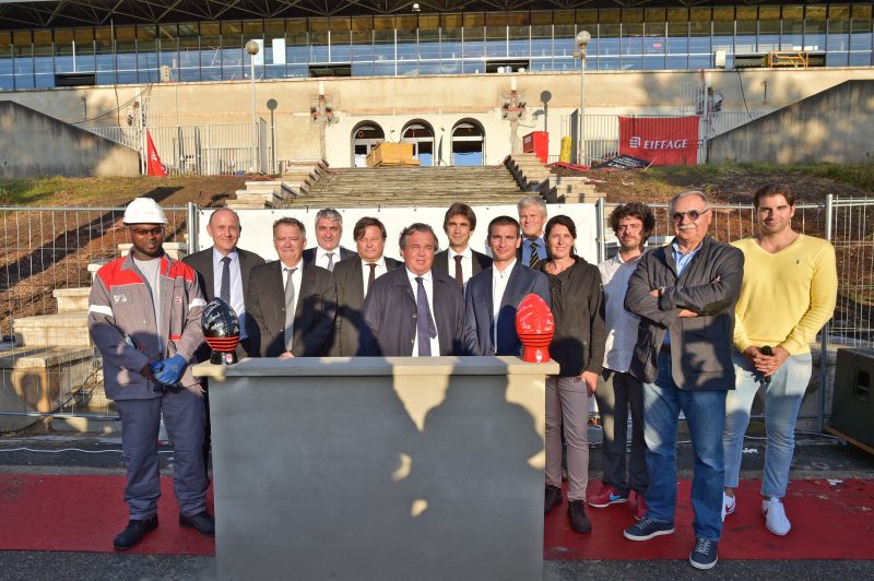 LOU Rugby. La première pierre du stade de Gerland en mode festif