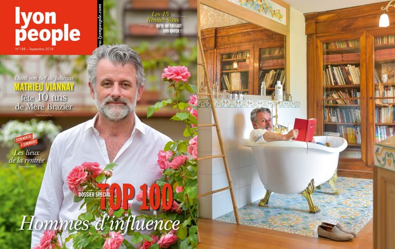 Top 100. Le chef Mathieu Viannay en couverture de Lyon People