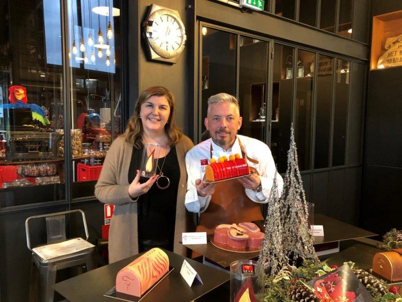 Richard et Gaëlle Sève. C’est très fort en chocolat !