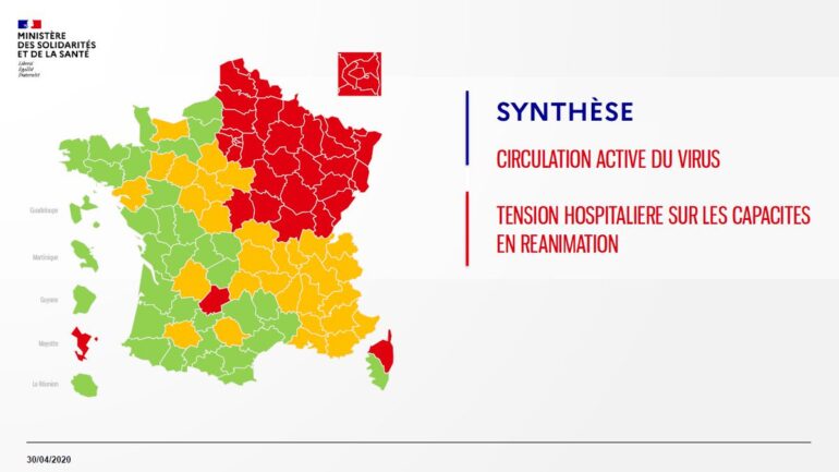 Carte du Coronavirus. Lyon et le Rhône, ni vert, ni rouge… mais orange !