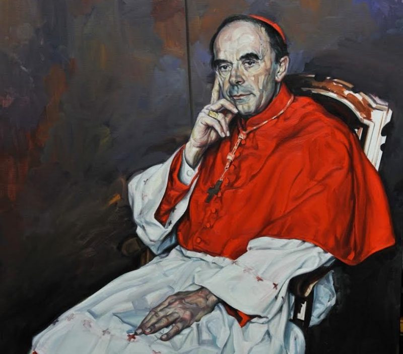 Le peintre Gérard Gasquet signe le cadeau d’adieu du Cardinal Barbarin