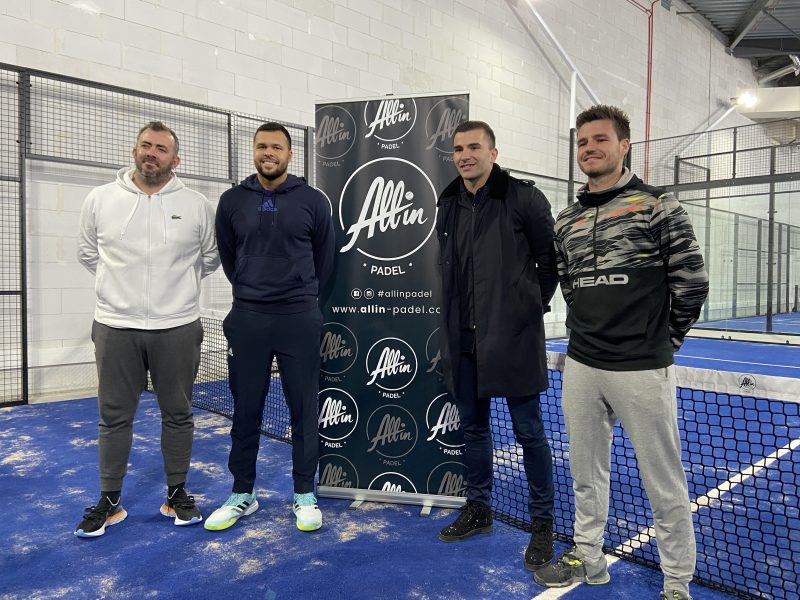 All in Padel. Jo-Wilfried Tsonga et Anthony Lopes inaugurent les nouveaux courts d’OL Vallée
