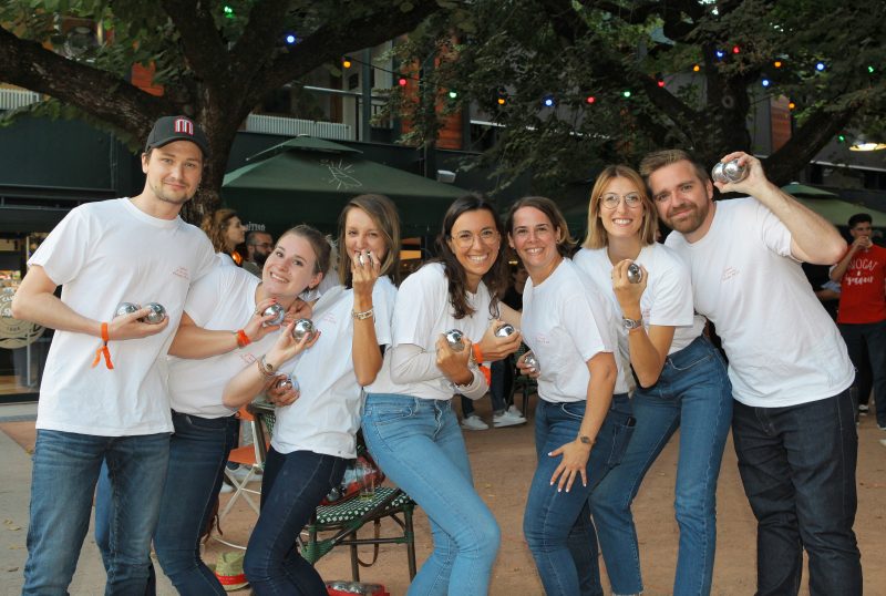 Trophée de pétanque des avocats à Lyon. Le cabinet Benoit-Lalliard-Rouanet est le maître du jeu