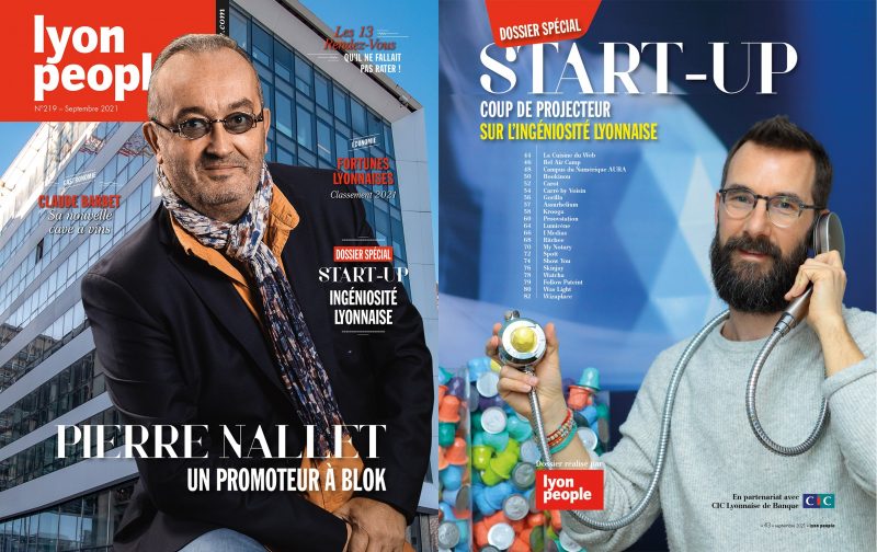 Pierre Nallet et 50 patrons de start-up en Une du nouveau Lyon People