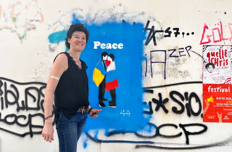 Lyon. Pour l’artiste Laurence Senelonge, le street art est une arme de paix