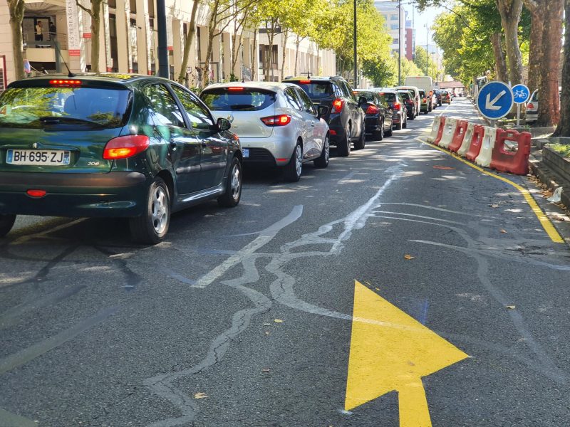 Lyon. Boulevard de Stalingrad, il n’y a plus qu’une seule voie automobile dans les deux sens