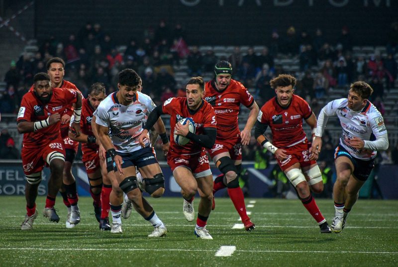 Gerland. Les tribunes VIP de LOU Rugby – Saracens en coupe d’Europe