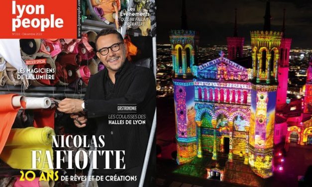 Le couturier Nicolas Fafiotte en couverture du nouveau Lyon People