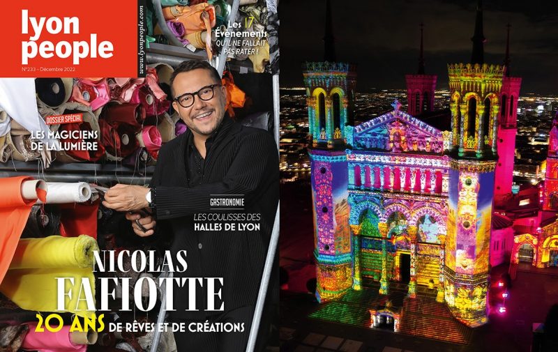 Le couturier Nicolas Fafiotte en couverture du nouveau Lyon People