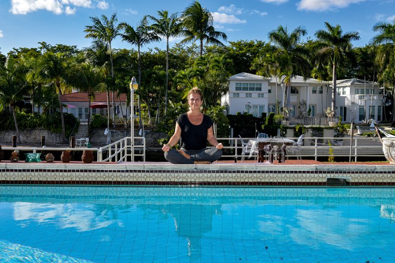 Miami. Stéphanie Kolosky Toraille : le yoga, une bonne posture pour rester zen