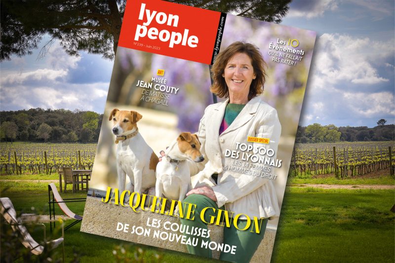 Magazine. Jacqueline Ginon en couverture du nouveau Lyon People