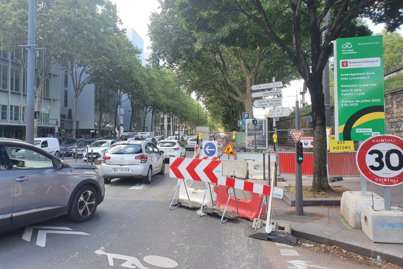 Lyon. Les écologistes créent volontairement un bouchon monstre sur le boulevard Stalingrad