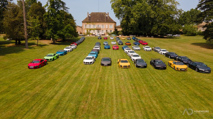 Beaujolais. Le plus grand rassemblement d’Audi R8 en France