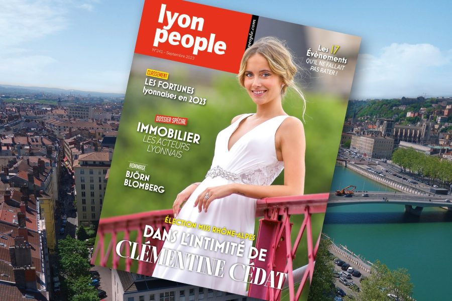 Clémentine Cedat est en couverture du nouveau Lyon People