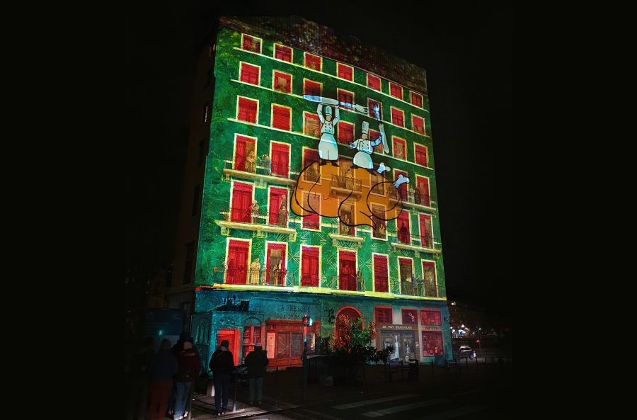 Lyon. La fresque des Lyonnais (re)mise en lumière pour les fêtes du 8 décembre