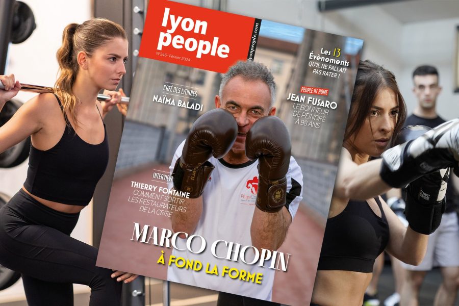 Le volcanique Marco Chopin en couverture du nouveau Lyon People