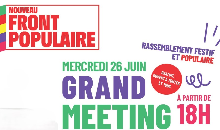 Législatives 2024. Zemmour en vedette du prochain meeting Front Populaire à Lyon
