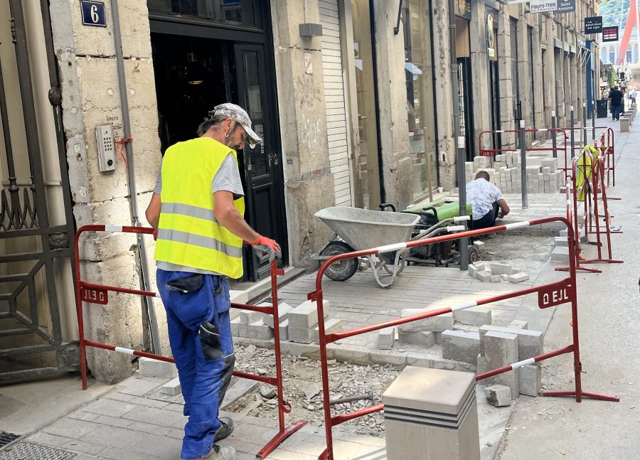 Lyon. A peine terminée, la rue de l’Ancienne Préfecture de nouveau éventrée