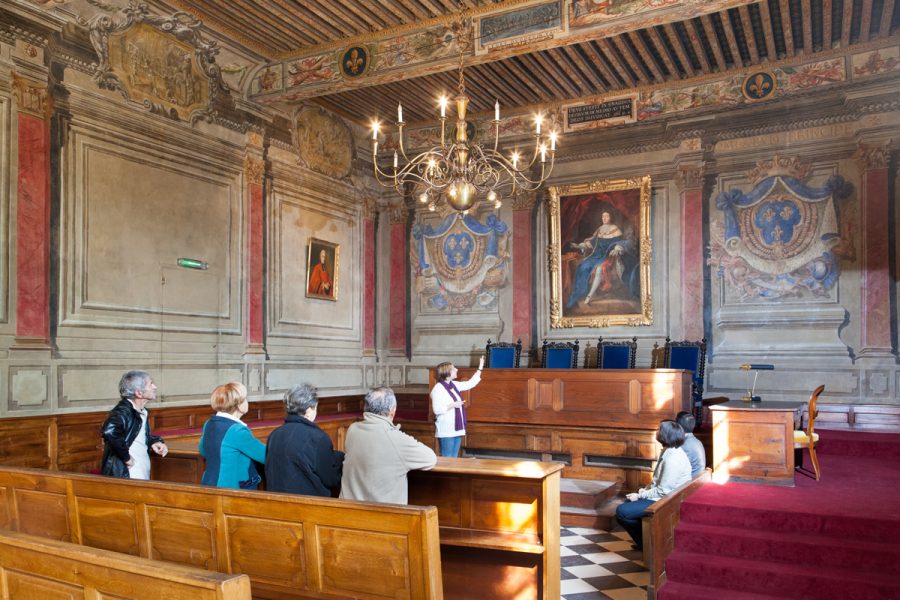 03 – Le parlement de la Dombes est un trésor particulièrement bien préservé et composé d’un riche décor. © Daniel Gillet