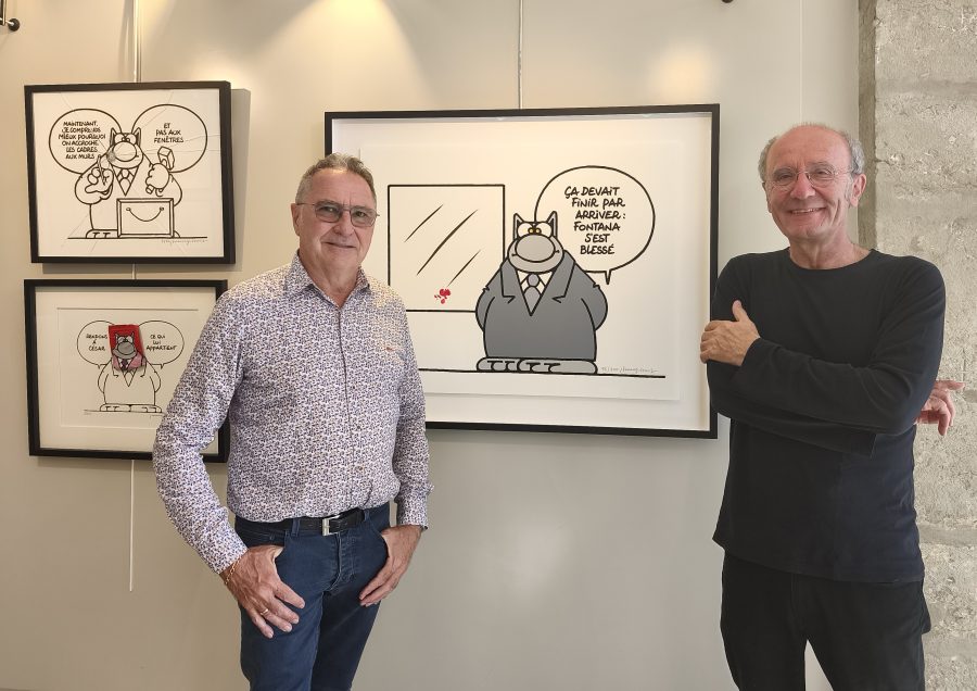 Lyon. Le chat de Philippe Geluck ronronne à la Galerie Estades
