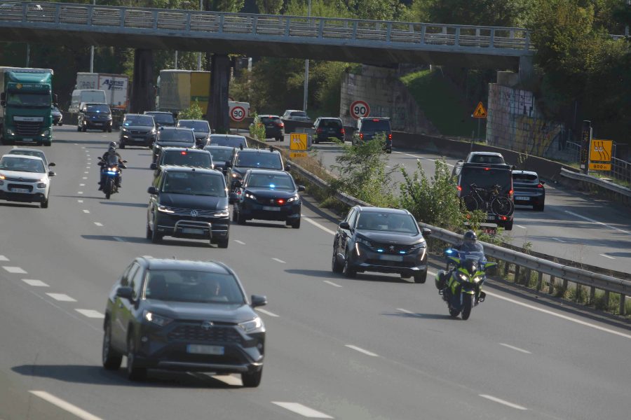 Emmanuel Macron à Lyon. De grosses perturbations attendues lundi et mardi