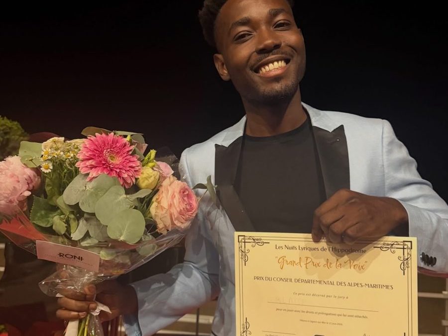 Angelord Blaise, contre-ténor lyonnais : grand prix de la voix à Cagnes-sur-Mer